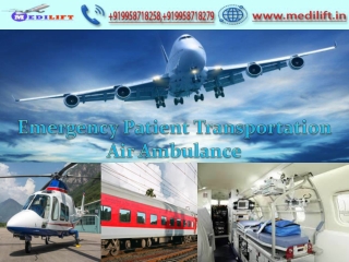 Pick World's Best Air Ambulance Services in Ranchi