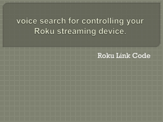 Voice search to control Roku