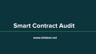 Smart Contract Audting Services