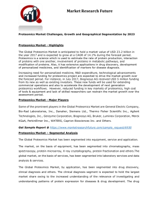 Proteomics market 2019