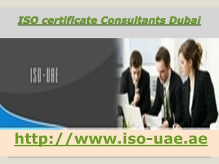 ISO certificate Consultants Dubai,UAE