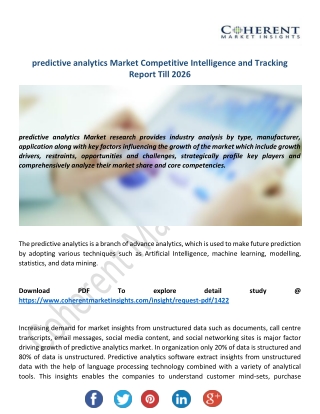 Predictive Analytics Market