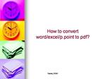 How to convert word