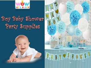 Boy Baby Shower Party Supplies