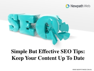 Simple but Effective SEO Tips: Keep Your Content Up to Date