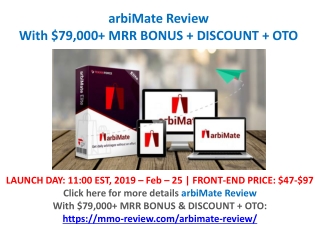 arbiMate Review