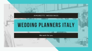 Wedding Planners Italy