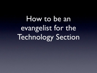 How to be an evangelist for ASAE