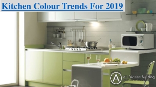 Kitchen colour trends for 2019