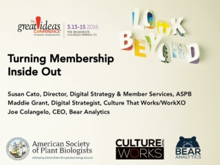 Turning Membership Inside Out: ASPB's Digital Transformation