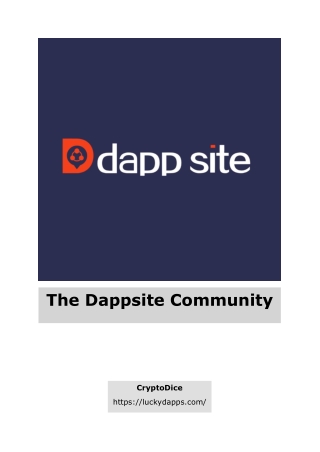 The dappsite Community