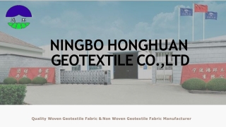 Buy High Strength Woven Geotextile