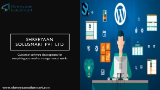 Hire WordPress web developer at Shreeyaan Solusmart
