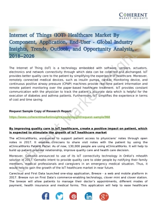 Internet of Things (IOT) Healthcare Market Detailed Segmentation, Growth Forecast and Global Key Players Analysis 2026
