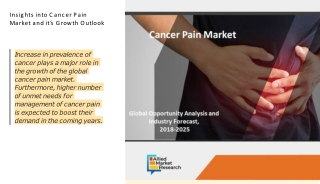 Cancer Pain Market: Future Growth Prospects for Major Leaders in Near Future