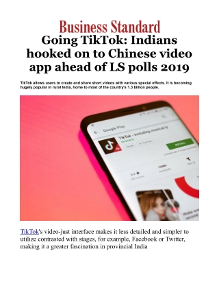 Going TikTok: Indians hooked on to Chinese video app ahead of LS polls 2019