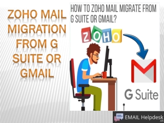 Zoho Mail Migration from G Suite or Gmail.