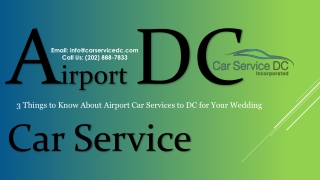 DC Airport Car Service