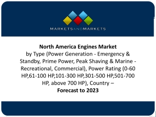 North America Engines Market Revenue to Hit $3.7 billion by 2023