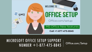 Microsoft Office Setup | Office.com/setup 1-877-475-8845