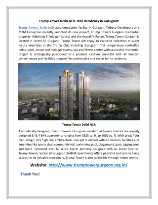 Trump Towers Sector 65 Gurgaon