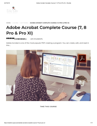 Adobe Acrobat Complete Course (7, 8 Pro & Pro XI) - Edukite