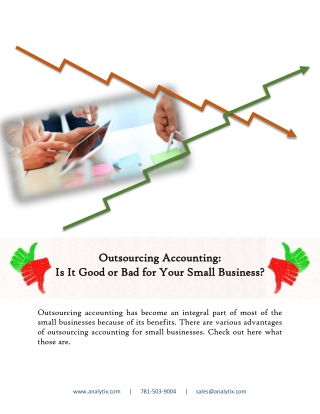 Outsourcing Accounting - Is It Good or Bad for Your Small Business?