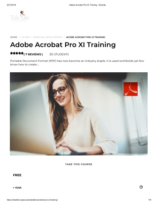 Adobe Acrobat Pro XI Training - Edukite