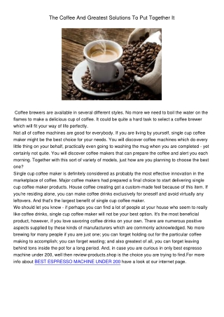 TheCoffeeAndGreatestSolutionsToPutTogetherIt704