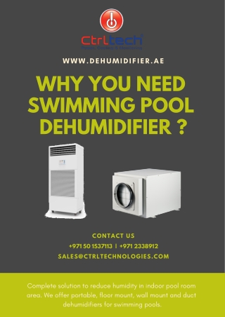 Why dehumidifier for swimming pool? how to control indoor pool humidity?