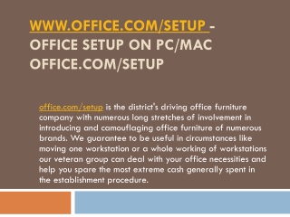 Office.com/setup Office Activate & Download