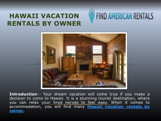 Hawaii Vacation Rentals by Owner