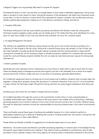 three Typical Leads to You could possibly Want To acquire AC Assistance