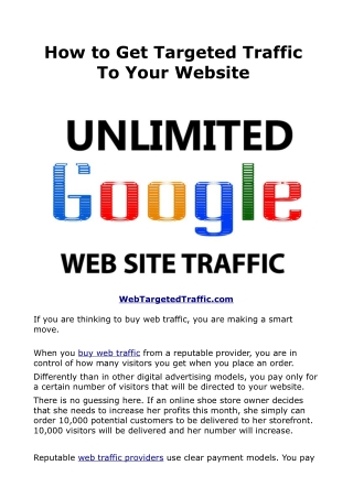 Buy Website Traffic