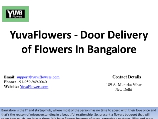 Door Delivery of Flowers In Bangalore