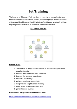 IOT Online Training