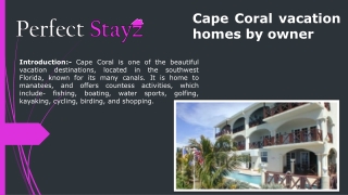 Cape Coral vacation homes by owner