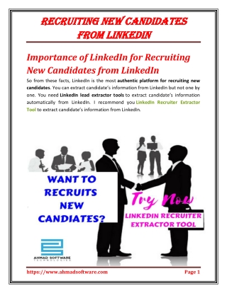 LinkedIn Recruiter Extractor Tool