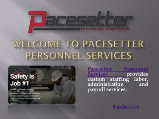 Employment with Pacesetter at pps.com