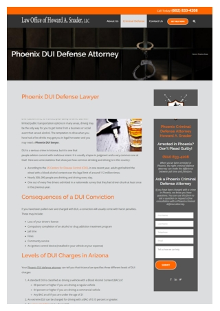 Phoenix DUI Defense Attorney