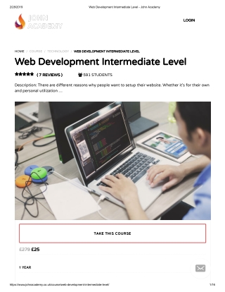 Web Development Intermediate Level - John Academy