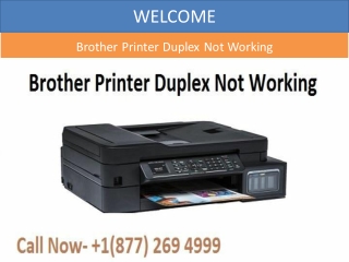 Brother Printer Duplex not working