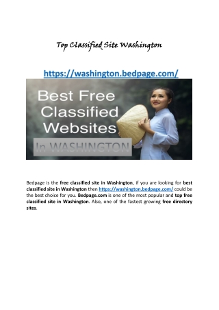 Top Classified Site Washington