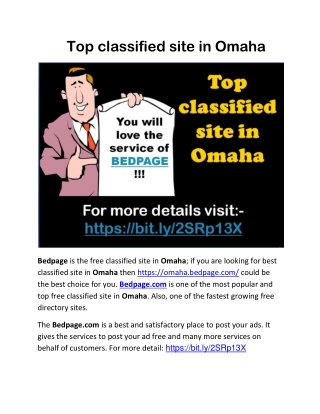 Top classified site in Omaha