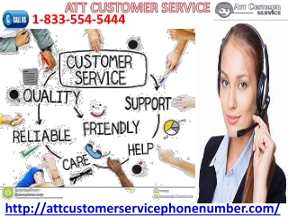 Share your ATT concerns at ATT Customer Service 1833-554-5444