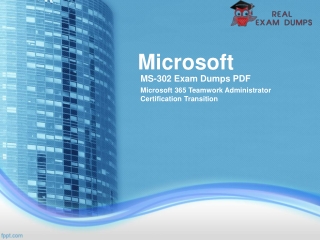 MS-302 Dumps | Free MICROSOFT 2018 MS-302 Dumps - RealExamDumps