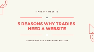 5 Reasons Why Tradies Need a Website