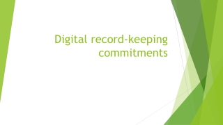 Digital record-keeping commitments