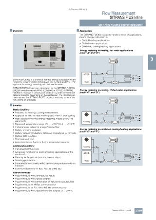 Siemens SITRANS FUE950 energy calculator: Seeautomation & Engineers