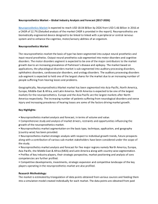 Neuroprosthetics Market